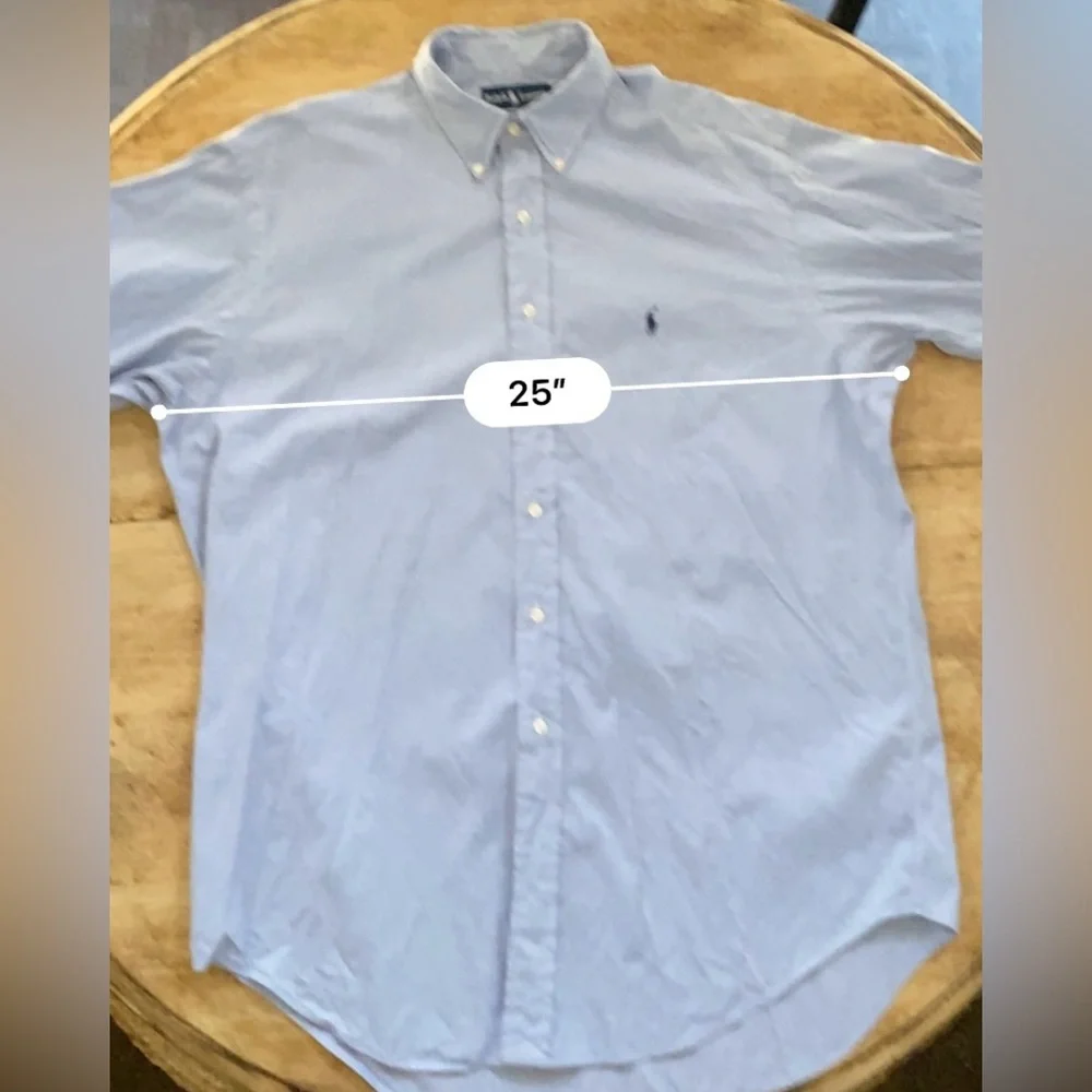 Polo Ralph Lauren Classic Fit Men’s 16.6 34/35 Lt Blue Cotton Oxford‎ Shirt